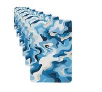 Car Air Fresheners set of 6 Car Hanging Air Freshener Blue and White Camouflage Pattern Hanging Scented Cards Aromatherapy Tablets for Car Car Interior Decor Hanging Fragrance Scented Cards for Car