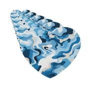 Car Air Fresheners set of 6 Car Hanging Air Freshener Blue and White Camouflage Pattern Hanging Scented Cards Aromatherapy Tablets for Car Car Interior Decor Hanging Fragrance Scented Cards for Car