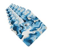 Car Air Fresheners set of 6 Car Hanging Air Freshener Blue and White Camouflage Pattern Hanging Scented Cards Aromatherapy Tablets for Car Car Interior Decor Hanging Fragrance Scented Cards for Car