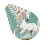 Car Air Fresheners set of 6 Car Hanging Air Freshener Cute White Horse Hanging Scented Cards Aromatherapy Tablets for Car Car Interior Decor Hanging Fragrance Scented Cards for Car