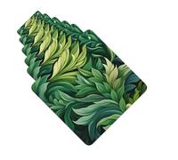 Car Air Fresheners set of 6 Car Hanging Air Freshener Green Leaves Hanging Scented Cards Aromatherapy Tablets for Car Car Interior Decor Hanging Fragrance Scented Cards for Car