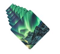 Car Air Fresheners set of 6 Car Hanging Air Freshener Northern Lights Hanging Scented Cards Aromatherapy Tablets for Car Car Interior Decor Hanging Fragrance Scented Cards for Car
