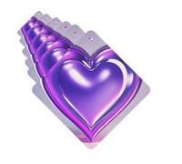 Car Air Fresheners set of 6 Car Hanging Air Freshener Purple Hearts Hanging Scented Cards Aromatherapy Tablets for Car Car Interior Decor Hanging Fragrance Scented Cards for Car