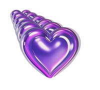 Car Air Fresheners set of 6 Car Hanging Air Freshener Purple Hearts Hanging Scented Cards Aromatherapy Tablets for Car Car Interior Decor Hanging Fragrance Scented Cards for Car