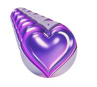 Car Air Fresheners set of 6 Car Hanging Air Freshener Purple Hearts Hanging Scented Cards Aromatherapy Tablets for Car Car Interior Decor Hanging Fragrance Scented Cards for Car