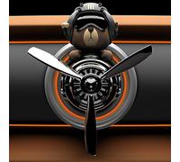 Car Air Fresheners Vent Clip, Bear Pilot Car Diffuser For Men, Bear Aromatherapy Diffuser For Auto, Long Lasting Fragrance, Vehicle Decorative Accessories
