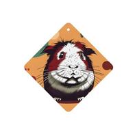 Car Air FreshenersGuinea Pig pattern Print Cards Set of 6 PCS Hanging Provides Lasting Scent for Auto,Home