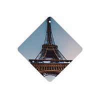 Car Air FreshenersParis Eiffel Tower Print Cards Set of 6 PCS Hanging Provides Lasting Scent for Auto,Home