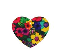 Car Air FreshenersRainbow Flowers pattern Print Cards Set of 6 PCS Hanging Provides Lasting Scent for Auto,Home