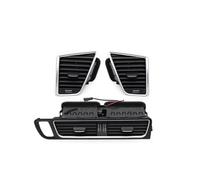 Car Air Grille Ventilation For Q5 2009-2018 8R1820951 8R1820901 LHD Front Dashboard Left Right Middle Air Conditioner AC Vent Grille Outlet Assembly(LHD-3PCS SET)