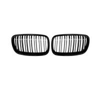 Car Air intake grille 1 Pair Of Front Grilles Kidney Replacement Bumper For X5 E70 X6 E71 2008 2009 2010-2013(Double Line Black)