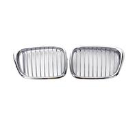 Car Air intake grille 2 X Chrome Front Grille For 5 Series E39 M5 525i 528i 530i 540i