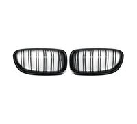 Car Air intake grille Double Slat Front Kidney Grille Racing Line Touring Cars Gloss Black 1 Pair For F10 F18 F11 M5 2010 2011 2012-2016