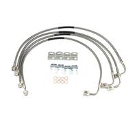 Car Air Intake Hose 4Pcs Extended Front/Rear Brake Lines 89716 Fit for Jeep Wrangler JK 4-6" of Lift 2.0L 3.6L 3.8L 2007-2018. Turbo Hose Pipe