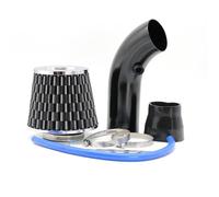 Car Air Intake Hose 76mm Car Refitted Winter Mushroom Head Air Filter Intake Pipe Filter High Flow High Cold Air Filter Aluminum Pipe Kit turbo air intake pipe hose(Black)
