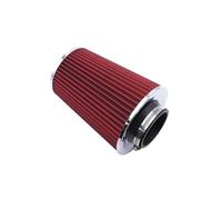 Car Air Intake Hose FOR Universal Accessories 76 89 101mm Cone Air Filter With Clamp Blue Red Cold Intake Filters Racing Automobile Air Intake Parts(76MM Red)