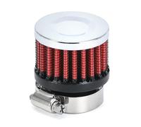 Car Air Intake Hose Universal Car Air Filter 12mm 25mm for Motorcycle Cold Intake Flow Crankcase Vent Cover Breather Filters(Red 25mm)