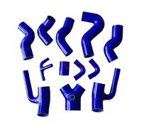 Car Air Intake Snorkel Kit 12Pcs Silicone Boost Piping Hose Kit for S4 RS4 for A6 B5 for C5 2.7L Bi-Turbo 1997 1998 1999 2000 2001(K8-1063 Blue)