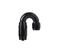 Car Air Intake Snorkel Kit Black an 6 0/45/90/180 Degree Fitting Full Flow Swivel 6 an Fitting Hose End Adapter Aluminum(QL-AN6-180)