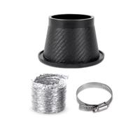Car Air Intakes 1pcs Universal Car Front Bumper Admission Air For Turbo Air Intake Pipe Kit Turbine Inlet Funnel