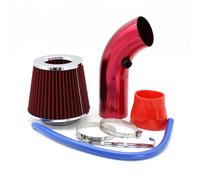 Car Air Intakes 76mm Car Refitted Winter Mushroom Head Air Filter Intake Pipe Filter Air Filter Aluminum Pipe Kit Automobile Accessories(Red)