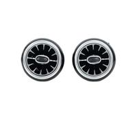 Car Air Outlet Car 2PCS LED Front Dashboard AC Air Condition Vent Outlet Turbo Interior Trim For Fiesta 2009 2010 2011 2012 2013 2014(No LED)