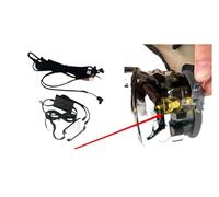 Car Air Outlet Car 2PCS LED Front Dashboard AC Air Condition Vent Outlet Turbo Interior Trim For Fiesta 2009 2010 2011 2012 2013 2014(Wire speed)