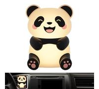 Car Air Outlet Decoration, Silicone Panda Vent Clip, 2.17x2.2in Led Light Accessory, Cute Dashboard Ornament, Scent Free Interior Upgrade for Sedan, Rv, Pickup, Truck, Vehicle, Automotive Styling