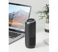 Car Air Purifier Portable Anion Purifier Mini Air Freshener for Vehicle with HEPA Filter Cleans Air, Eliminates Smoke Odor Dust Pollen,Travel Air Cleaner for Small Room Office Desktop Home (Grey)