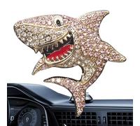 Car Air Vent Aromatherapy - Sparkly Bling Rhinestone Shark Vent Clip, Vehicle Perfume Diffuser, Suv Truck Car Accessory, Elegant Dashboard Decoration, Fresh Fragrance Tool | Auto Air Diffuser for
