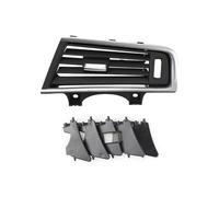 Car Air Vent Car Front Right Air Conditioning Vent Outlet Chrome Plain Black Grille Panel Car A/C Panel Grille (Model B)