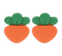 Car Air Vent Clip Orange Resin 2pcs D Food Simulation Auto Perfume | Built-in Fragrance Pads, Cute Girly Aesthetic Adjustable Clip for Car and Van Vents, for Short Trips