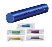 Car Air Vent Clip Perfume Diffuser with 5 Random Aroma Fragrances for a Fresh and Invigorating Driving Experience (Blue)