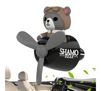 Car Air Vent Freshener Pilot Clip, Propeller Rotation Animal Ornament, Interior Scent Diffuser Decoration, Aromatherapy Tablet Holder, 6.3x7.2x5.6cm Structure, for Enhancing Cabin Fragrance