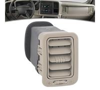 Car Air Vent Grille Center Console A/C Air Vent Outlet Air Conditioning Nozzle For Chevy For Silverado For Avalanche For Suburban 1999-2006(1pc Beige)