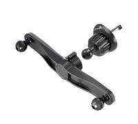 Car Air Vent Mount Phone Holder Bracket Base Double 17mm Ball Head Splitter Adapter 1 to 2 Extension Connector Car Air Vent Phone Holder Bracket Double Ball Splitter Adapter Joint Extension Connector