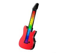 Car Air Vent Mounted Aromatherapy Diffuser with Colorful Flowing LED Lights That React to Music for a Dynamic Dashboard Look ([Gu Long] red)