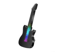 Car Air Vent Mounted Aromatherapy Diffuser with Colorful Flowing LED Lights That React to Music for a Dynamic Dashboard Look (black)