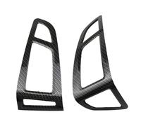 Car Air Vent Outlet Panel Cover Sticker For Focus 3 MK3 2015-2018 LHD Ac Conditioning Vents Trim Accessories(Carbon fiber black)