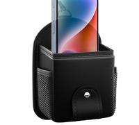 Car Air Vent Storage Bag - Vehicle Pu Leather Hangable Case Sunglass Cases for Car Mount | Sunglass Holder Phone Holder Coin Key Card Case Organizer | Cars Air Vent Organizer Storage Box with Clip