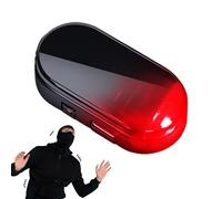 Car Alarm Light - Anti Theft Flashlight | Solar Power Simulated Warning Light | Flashing Security Lamp | Blinking Lamps | Simulatedd Alarmd Antitheft LED Van Securitys System For Car Accessories