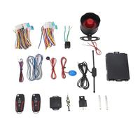Car Alarm System Keyless Entry Remote Start Anti Theft Security Universal Fit 12V Vehicles ABS Material 22Pcs Kit with One Button Control