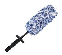 Car Alloy Wheel Cleaner Brush - Soft Dense Bristles, No Metal, Rim Detailing, Blue and White
