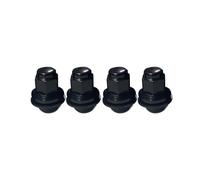 Car Alloy Wheel Nuts Bolt Set of 4, Size 12 mm x 1.5, Flat Seat, 19mm Hex, Rustproof, Black For Jaguar XF XE X-Type F-TYPE S-TYPE X152 X400 Wheels-DC Components