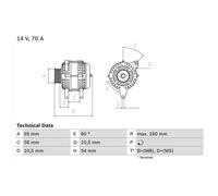 Bosch Alternator 0986041240 09133599 6204154 90589721 9117930 9133599 OE Quality
