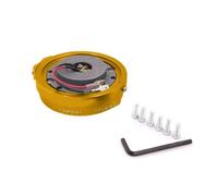 Car Aluminum Auto Steering Wheel Quick Release Snap Off Hub Adapter Boss Kit YIJIAVSX(Gold)