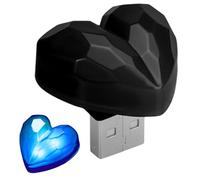 Car Ambient Light | Interior Lights Heart-Shaped Car Lighting,Cute Decor Color Changing Atmosphere Lamp, Romantic Nightlight Plug-in Vehicle Accessories