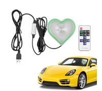 Car Ambient Lighting, Heart-Shaped Window Atmosphere Light, Automotive Interior Decoration Neon Lighting for Dashboard Trunk Window Entryway Night Holiday Date Truck Home Proposals
