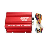 Car Amplifier - Compatible Amplifiers Upgrade - Stereo Amplifing | High- Class D Audio System With Compact Design Connectivity And Heat Dissipation For Clear Sound