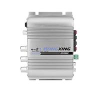Car Amplifier Mini 12V 2.0 Heavy Bass Hi-Fi 2.1 Channel Stereo Amplifier with Bass Output for Car Stereo Home Hi-Fi Audio Speaker,TV Video Home Audio